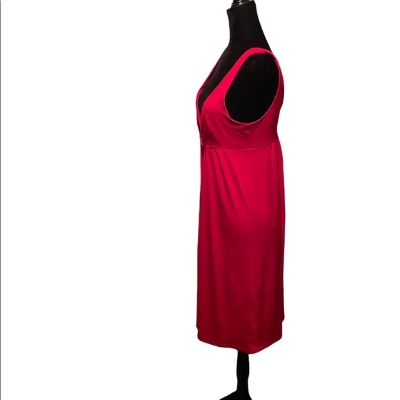 90s Vintage Red Strappy Dress - Picture 4 of 9